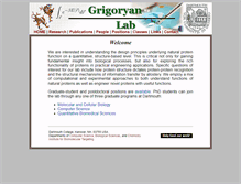 Tablet Screenshot of grigoryanlab.org